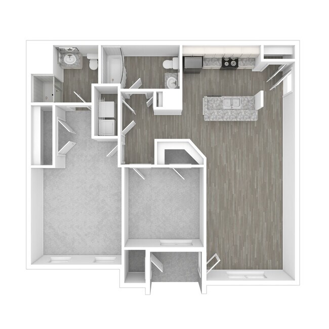 Birch 2 Bedroom/2 Bath 2D - Liberty Park Apartments
