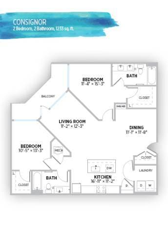 Floorplan - Gallerie Apartments