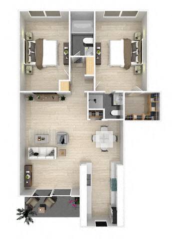 Floorplan - The Flats on Addison