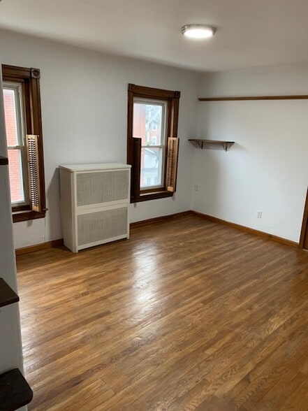Bedroom 1. Shelves can be removed if desired - 832 Cricket Ave