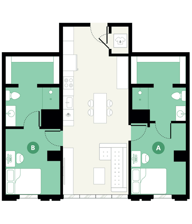 2X2 B - Hub Park Ave