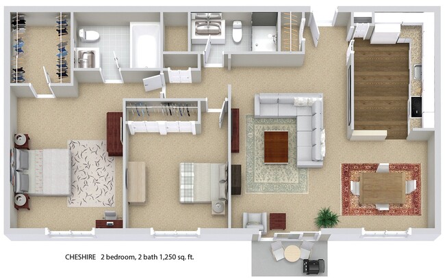 Floorplan - Colony Park Apartments