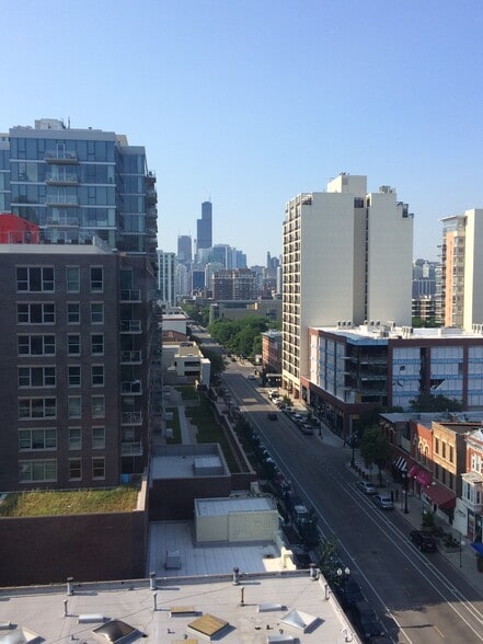 South facing view from both bedrooms, living room, and balcony - 1309 N Wells St