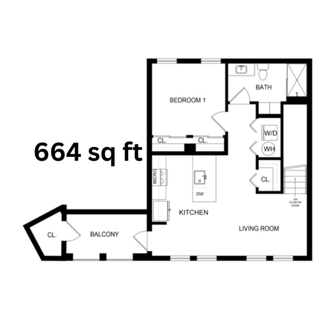 Cholla 664 sq ft - Culdesac Tempe