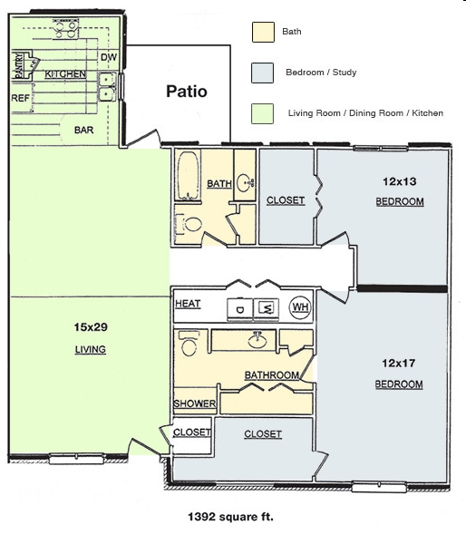 2BR/2BA - Quail Run Apartments