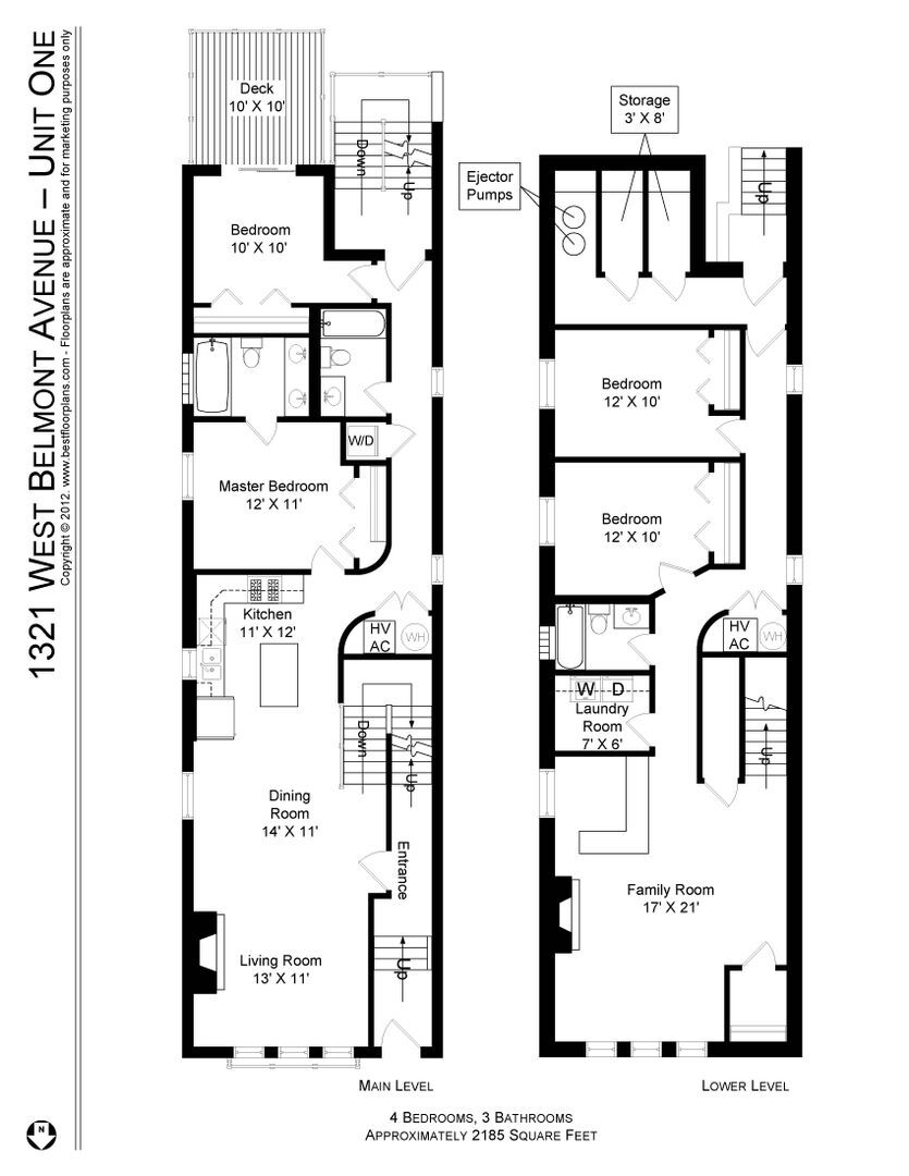 Floorplan - 1321 W Belmont Ave