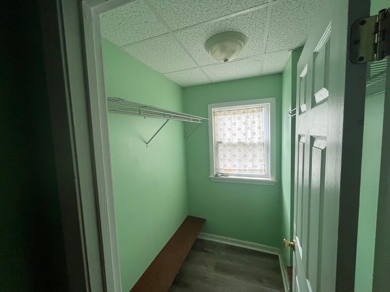 bathroom closet - 8 Oak St