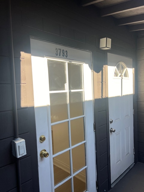 Private entry with 2 doors to access unit - 3793 S Centinela Ave