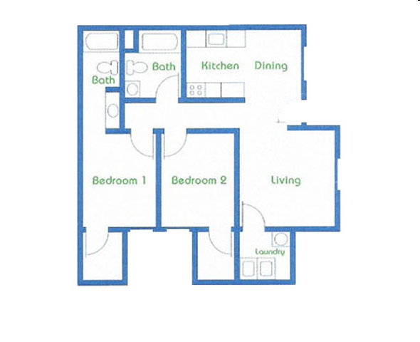 2BR/2BA - Summerwind Apartment Homes