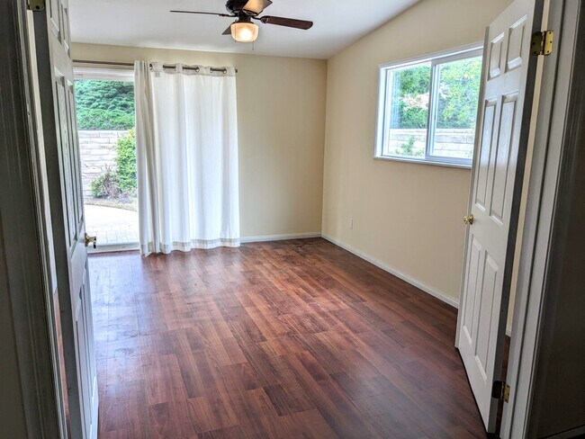 Den-Office with Slider to Backyard and Ceiling Fan - 972 Woodlawn Dr