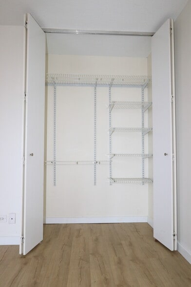 Bedroom closet with System - 250 E 40th St