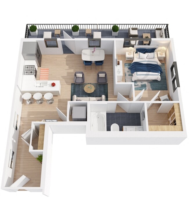 Floorplan - The Riviera on Semmes