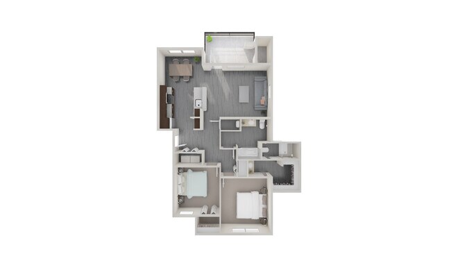 2 bedroom, 2 bathroom - 1,029 sq. ft. - Grove Ph II