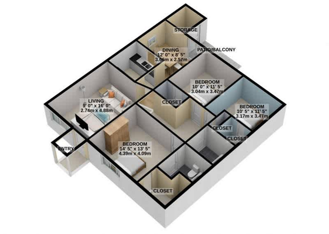 Aubry C1 3x2 1225sqft.png - The Aubrey