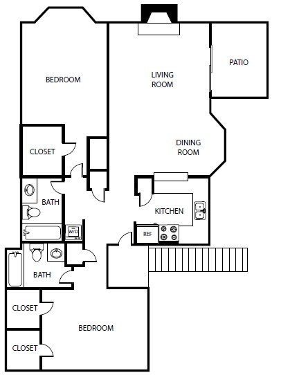 Floorplan - Lake Village West Apartments