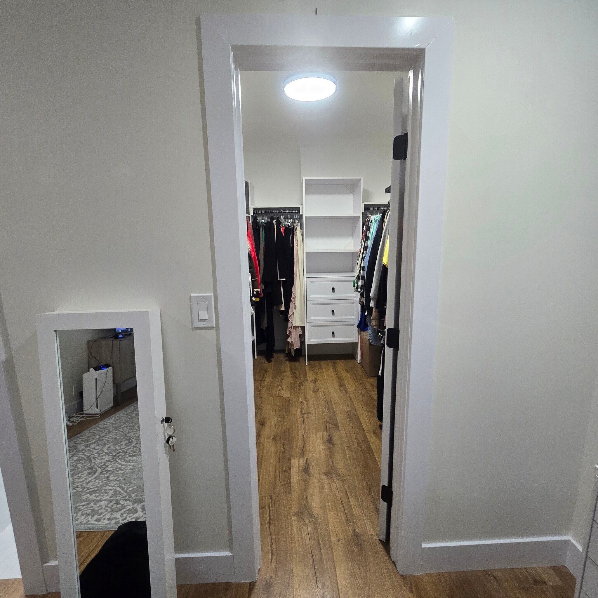Master bedroom walking closet. - 916 S Sherbourne Dr