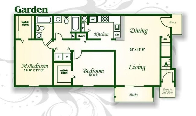 Floorplan - The Islands Apartments and Townhomes