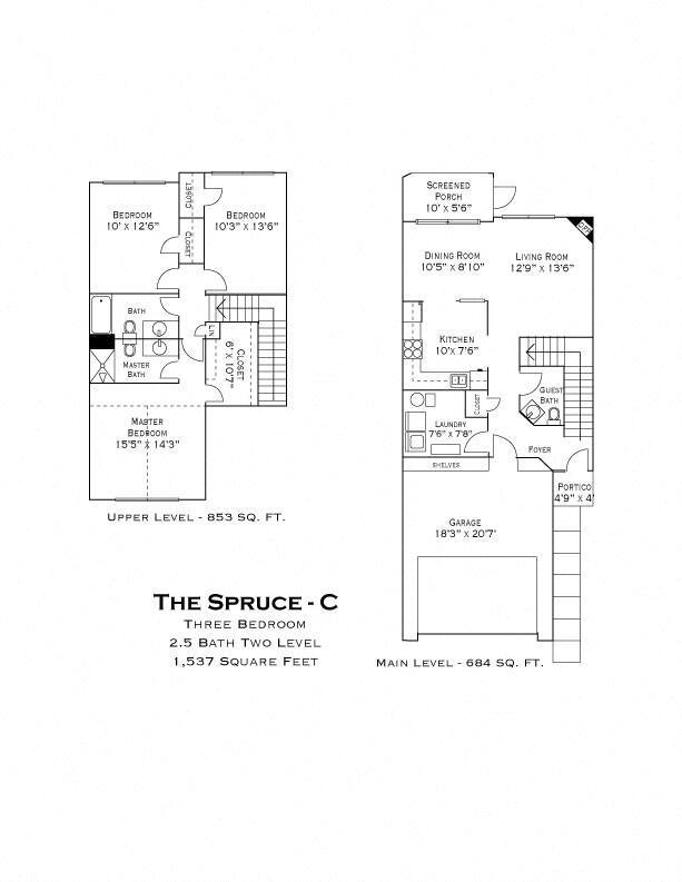 Floorplan - Cedar Pointe Townhomes