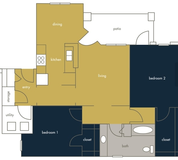 2BR/1BA - The Meadows at Bentley