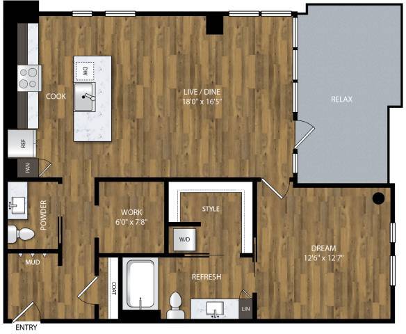 Floorplan - Willamette Tower
