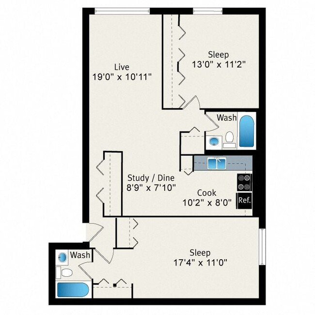 Floorplan - Reside 707