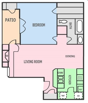 1BR/1BA - The Chalet 1