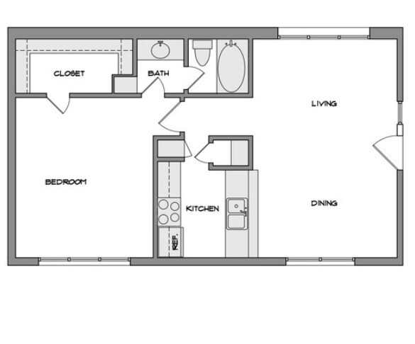 Floorplan - Village Oaks Apartments