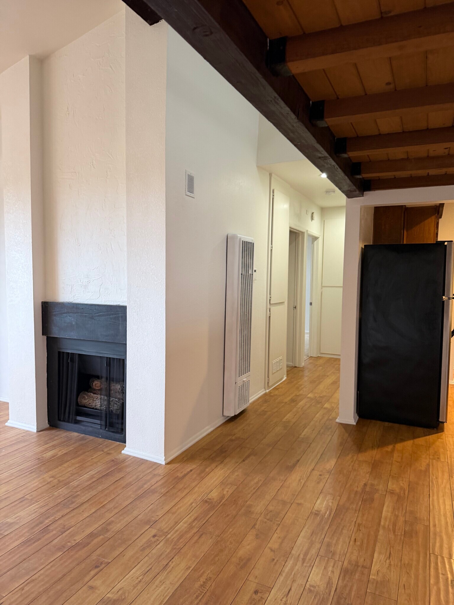 Hallway and fireplace - 700 1st St