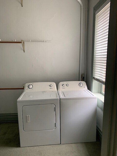 Laundry off to side of bedroom - 205 W 4th St