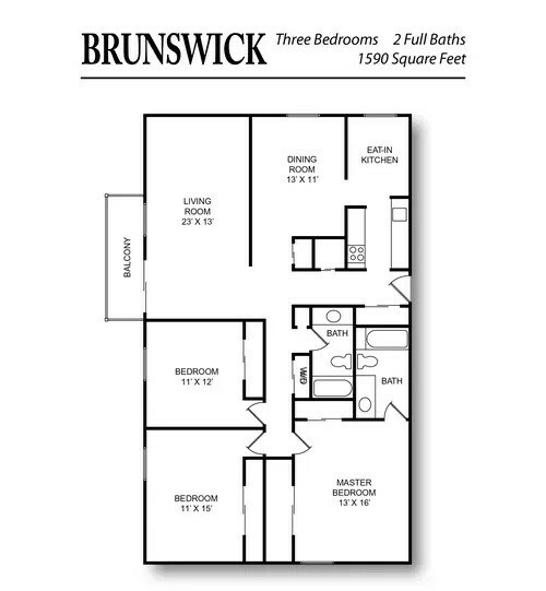 Chateau Floor Plan - Brunswick 1590 sq. ft..jpg - Chateau in the Woods