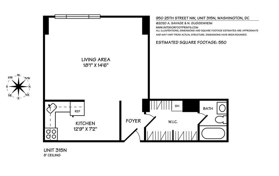 Unit Floorplan - 950 25th St NW