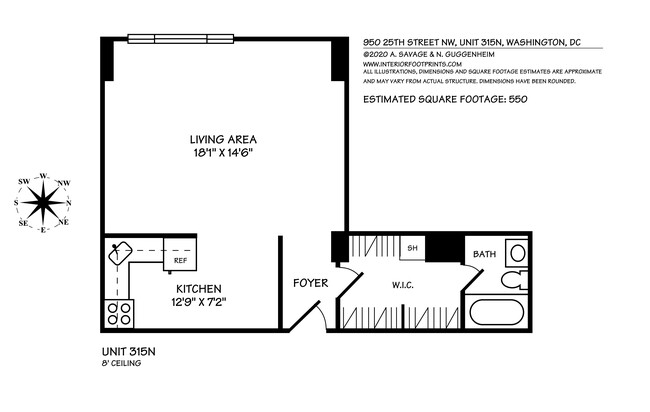 Unit Floorplan - 950 25th St NW