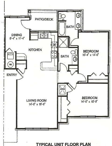 2BR/2BA - Hillside Apartments