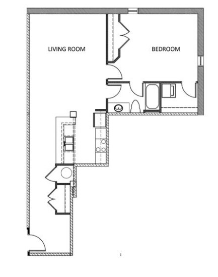 1BR/1BA - The Hancock Building