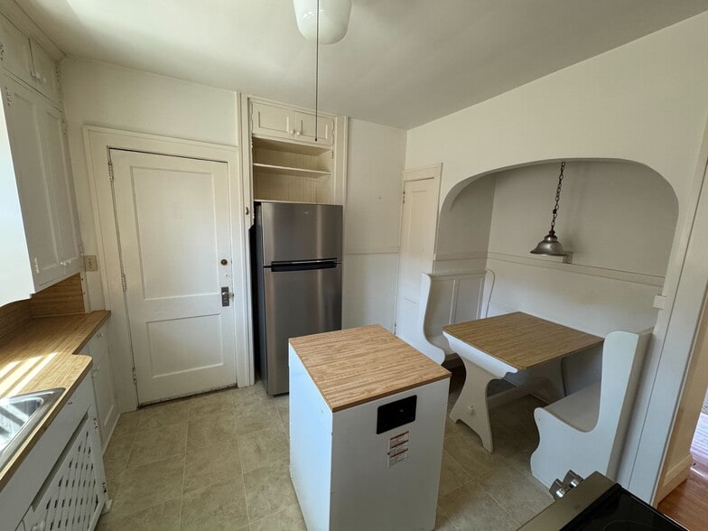 Kitchen, with new stainless steel refrigerator - 4942 Lyndale Ave S