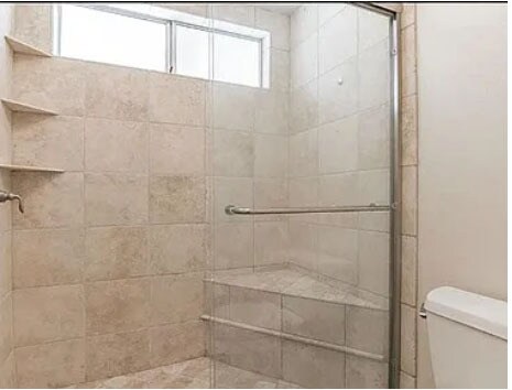 Upstairs Stone Shower - 6828 Poppyview Dr