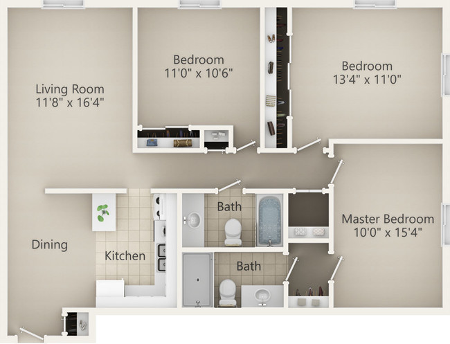 Floorplan - Oaks View at 2300