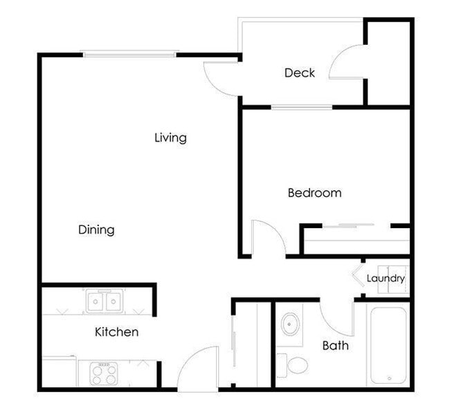 A1 floor plan Willamette Gardens - Willamette Gardens