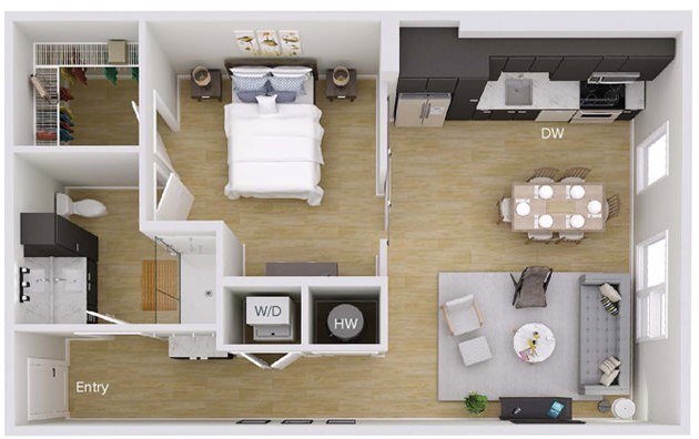 Floorplan - Foster on the Park Apartments