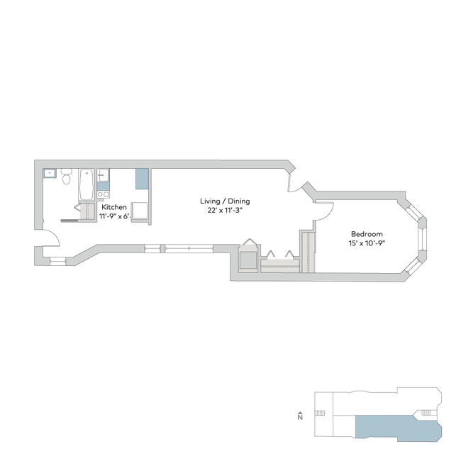 Floorplan - 5532 S. Kimbark Avenue