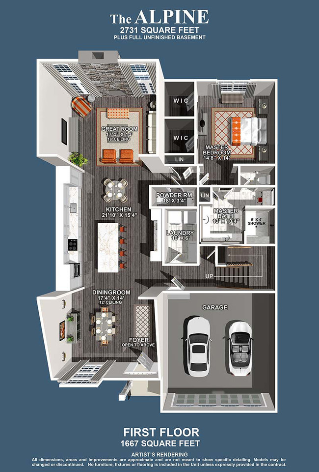 Floorplan - Alpine at Mountainside Townhomes