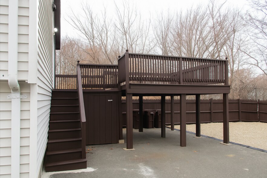 Deck w storage at the bottom - 47 Oak Island St