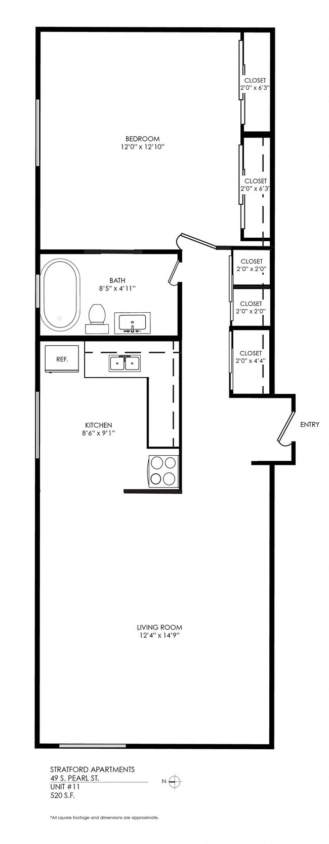 Floorplan - Stratford Apartments