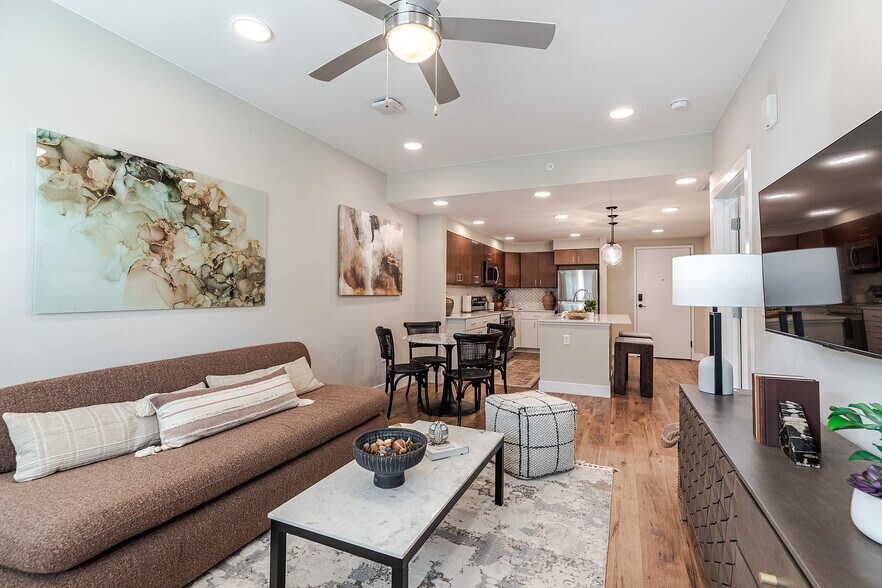Spacious Living Room - Flatiron Flats Apartments