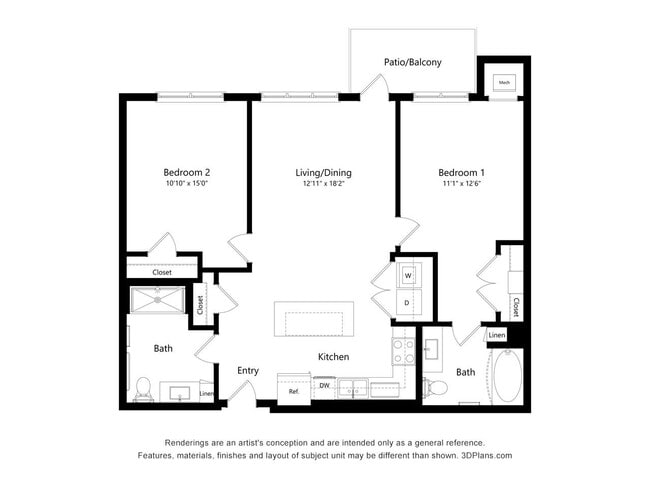 Floorplan - The Oasis at Twin Lakes