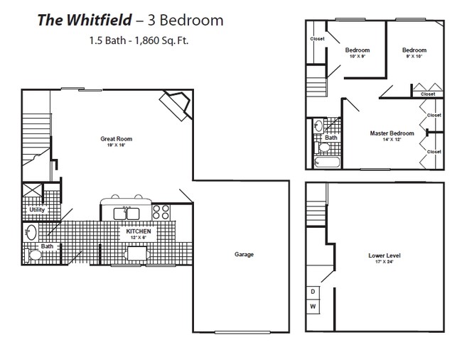 3BR/1.5BA - Harbor Ridge at Landen Apartments