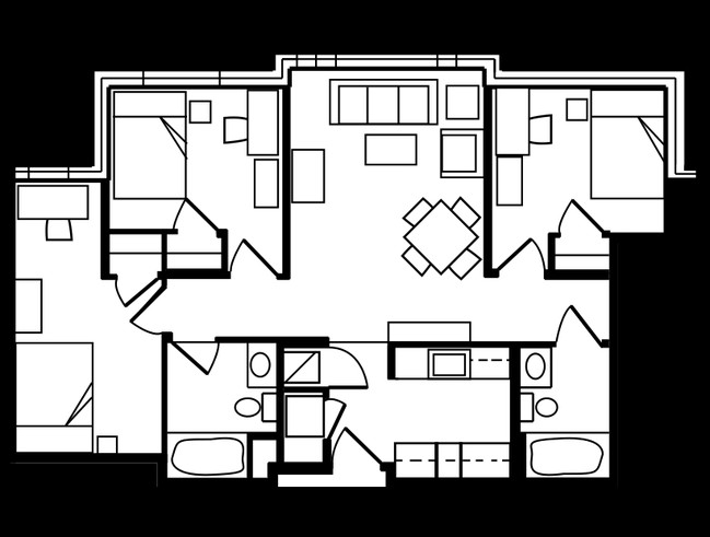 3BR/2BA - South Campus Commons