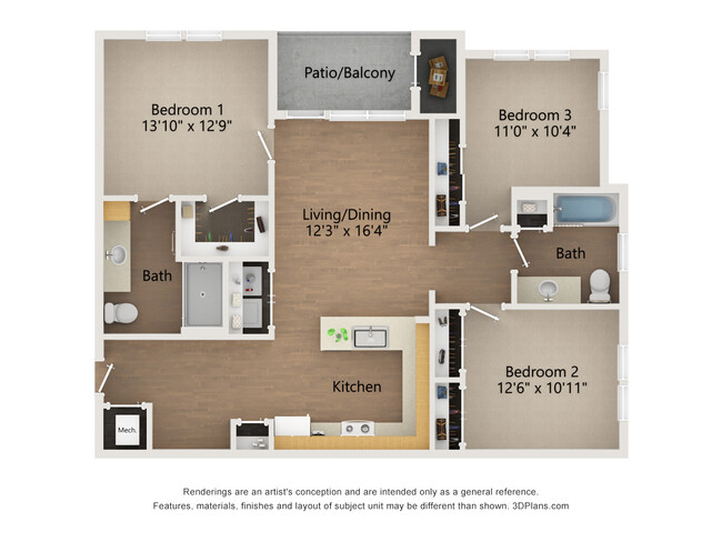 Floorplan - Freedom Flats