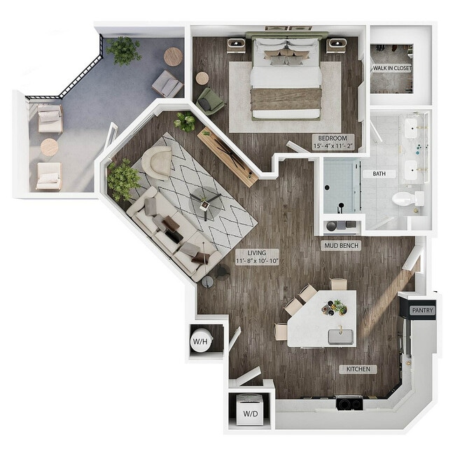 1BR/1BA - A9 - The Mercury