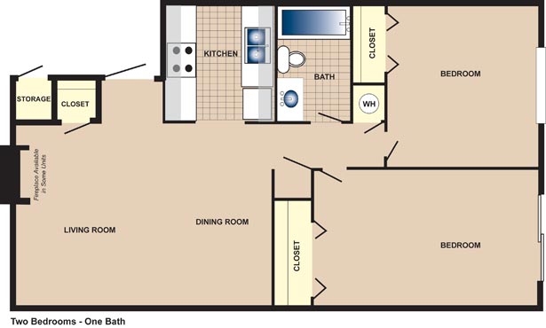 2BR/1BA - Summerwind